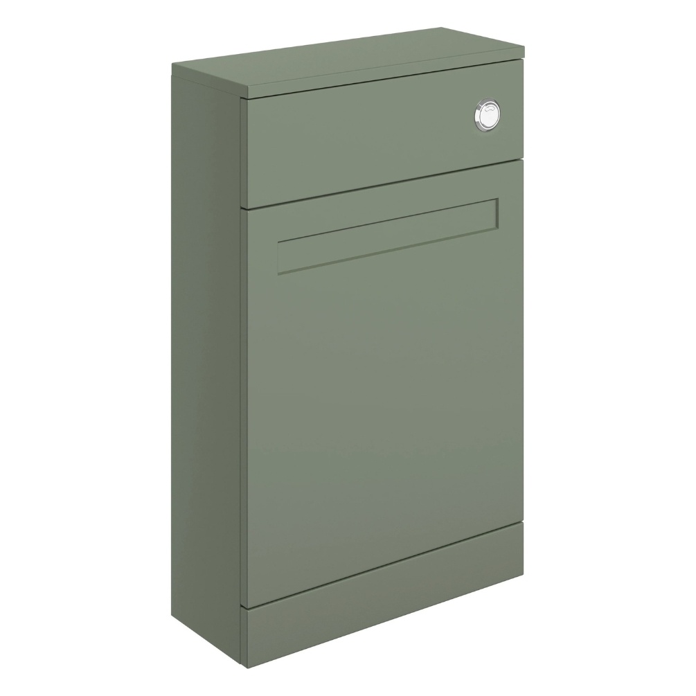 Apex Frame Matt Reed Green Floorstanding 500mm WC Unit Cut Out